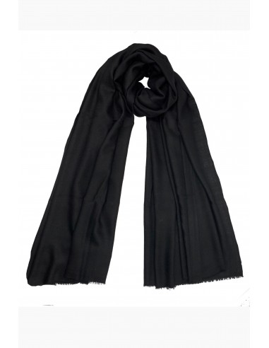 THE LARGE HANDWOVEN CASHMERE SCARF | Black Venez découvrir notre 