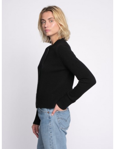 THE LINDA CARDIGAN | Black de technologie