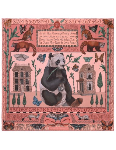 SABINA SAVAGE 90x90 SILK SQUARE | The Butterfly Panda | Flamingo votre restaurant rapide dans 