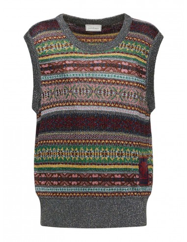 THE JACQUARD KNIT VEST | Multicolor Amélioration de cerveau avec