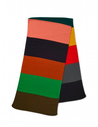 THE BRUSHED BLANKET SCARF | Colourblock Multicolour Véritable concentré