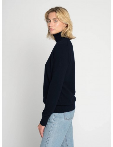 THE CASHMERE ROLLNECK | Navy blue en ligne