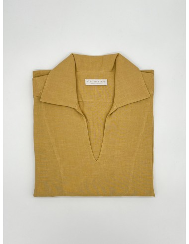 THE LINEN CAPRI SHIRT | GOLD pas cher chine