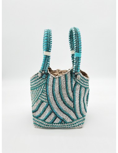 THE BEADED HANDBAG | JACARANDA AQUA de France