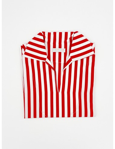 THE COTTON CAPRI SHIRT | RED STRIPES d'Europe débarque