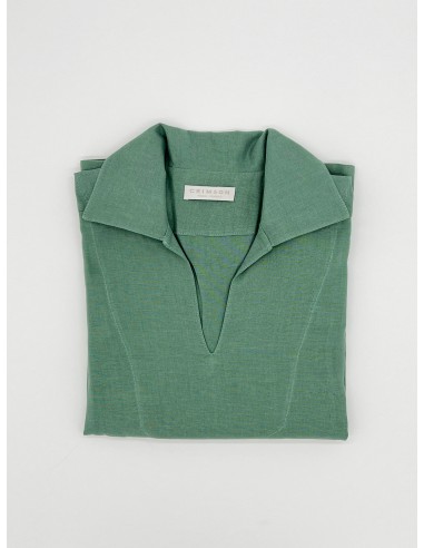 THE LINEN CAPRI SHIRT | SEA GREEN Voir les baskets