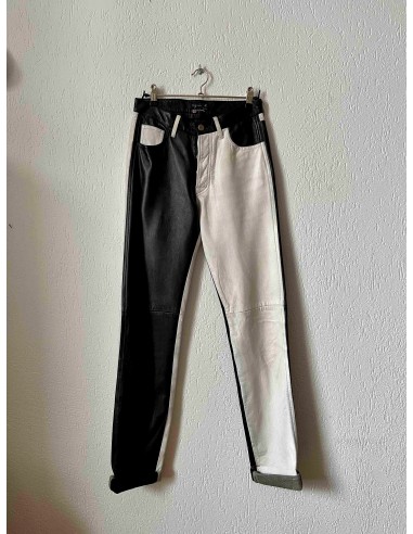 Pantalon Agnès B cuir 80s T.36♀ de France