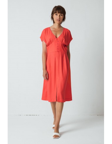 Robe Andone corail en EcoVero SKFK destockage