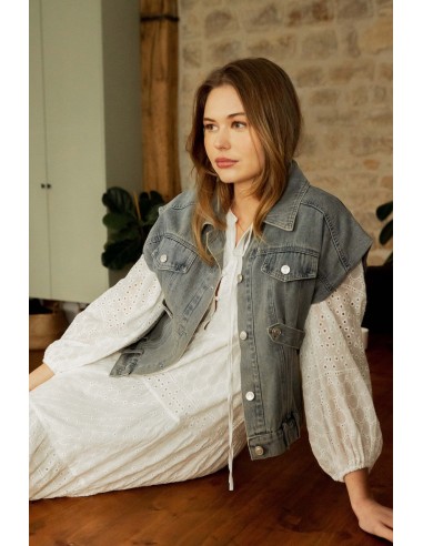 Veste sans manche en denim Vous souhaitez 